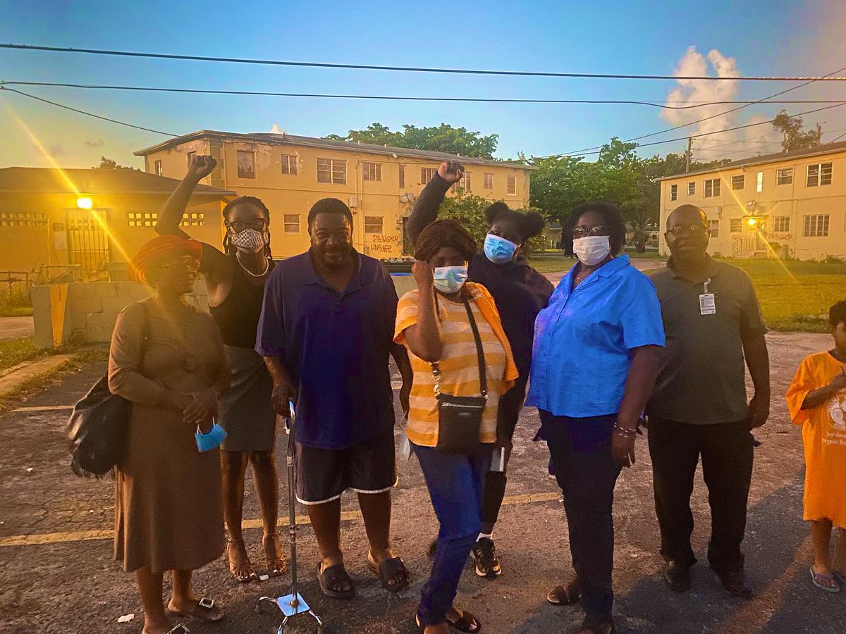 MiamiWorkersCtr's tweet photo. 🎯UPDATE: The remaining North Miami tenants collectively bargained, won a settlement, &amp; will be relocating to safety. Tenants of Miami: If you or someone you know receives a 30-60 day notice to leave your home, reach out, speak up, fight back! Miami Workers Center has your back! https://t.co/Ua9T7o1WHF