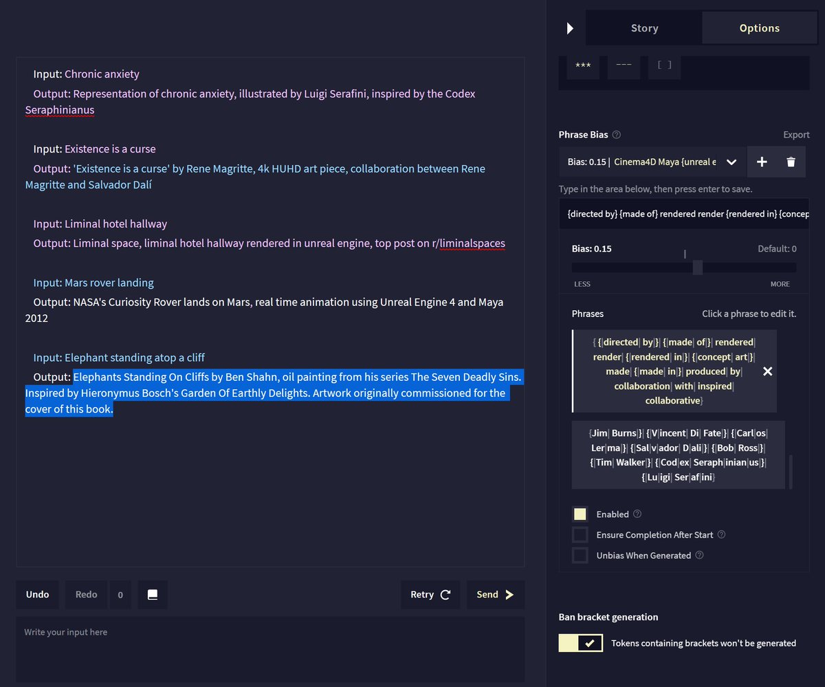 sadly_existent's tweet photo. @novelaiofficial 's new bias settings seem to work really well for prompt engineering- https://t.co/r15JGhMnph