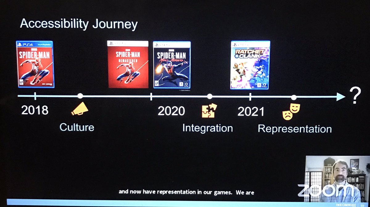Jason Das (@jdas2k) on Twitter photo Ending <a href="/GA_Conf/">The Game Accessibility Conference</a> on a banger with <a href="/BrianAllgeier/">Brian Allgeier</a> from <a href="/insomniacgames/">Insomniac Games</a> Such amazing dedication to the team on accessibility and inclusivity for games like Spider-Man to Ratchet & Clank. Build upon the previous learnings. 👏🏾 <a href="/PlayStation/">PlayStation</a> #GAConf Ending <a href="/GA_Conf/">The Game Accessibility Conference</a> on a banger with <a href="/BrianAllgeier/">Brian Allgeier</a> from <a href="/insomniacgames/">Insomniac Games</a> Such amazing dedication to the team on accessibility and inclusivity for games like Spider-Man to Ratchet & Clank. Build upon the previous learnings. 👏🏾 <a href="/PlayStation/">PlayStation</a> #GAConf