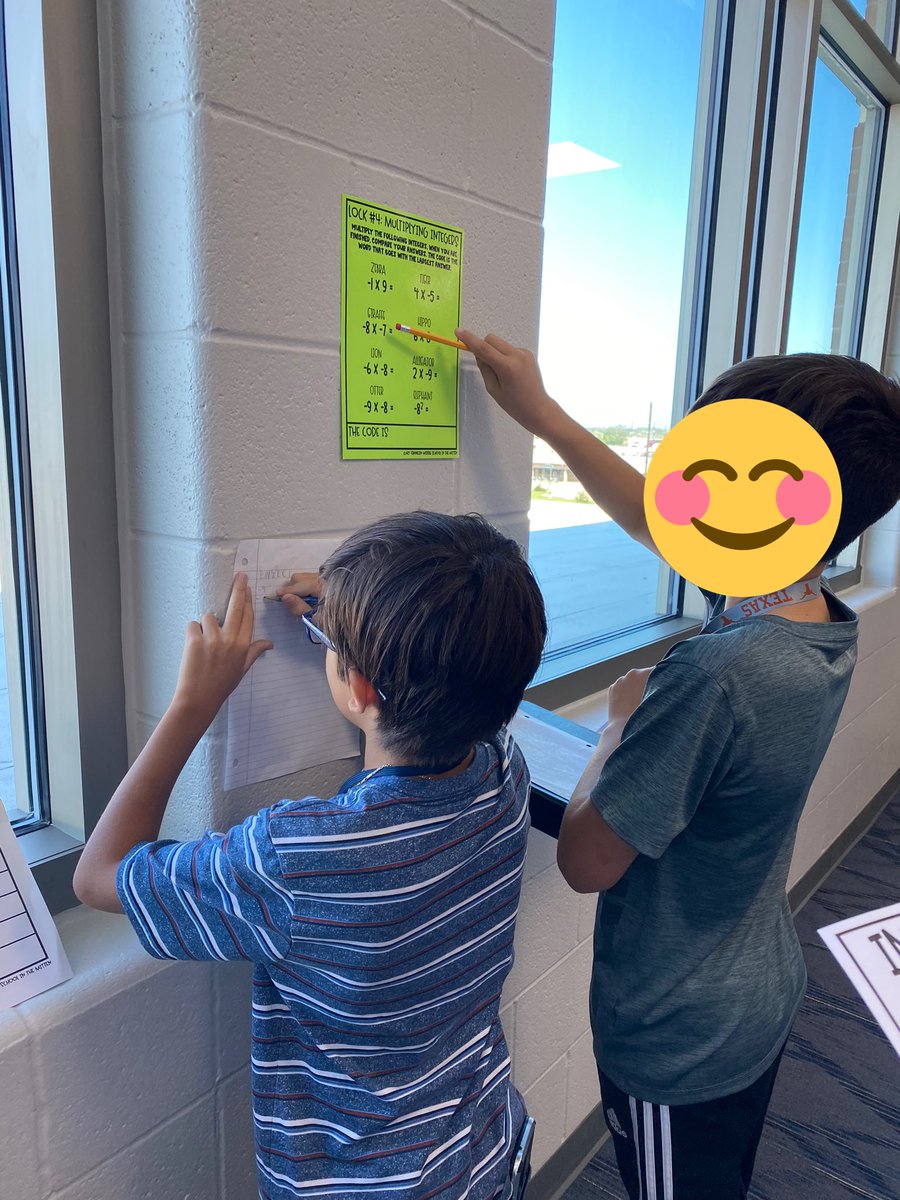 Student lead math centers 😍 We reviewed subtracting integers by playing three in a row! Students generated equivalent fractions in a match-up activity and completed an escape room gallery walk! #sixthgradeisawesome #middleschoolmath #middleschool #mathforkids  #wearehaskett