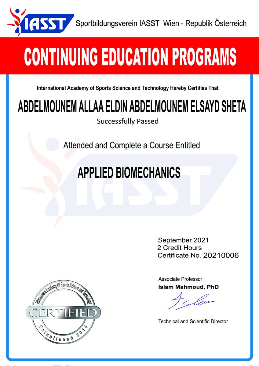 Mounem10's tweet photo. السلمه المكسوره هتخليك تطلع درجتين بخطوه واحده
انهارده بقيت #Certifiedpersonaltrainer معتمد دوليا من ال #ereps
ودي اول خطوه واللي جاي احلي اكيد ان شاء الله 🤲❤️ https://t.co/0JqWqswkYl