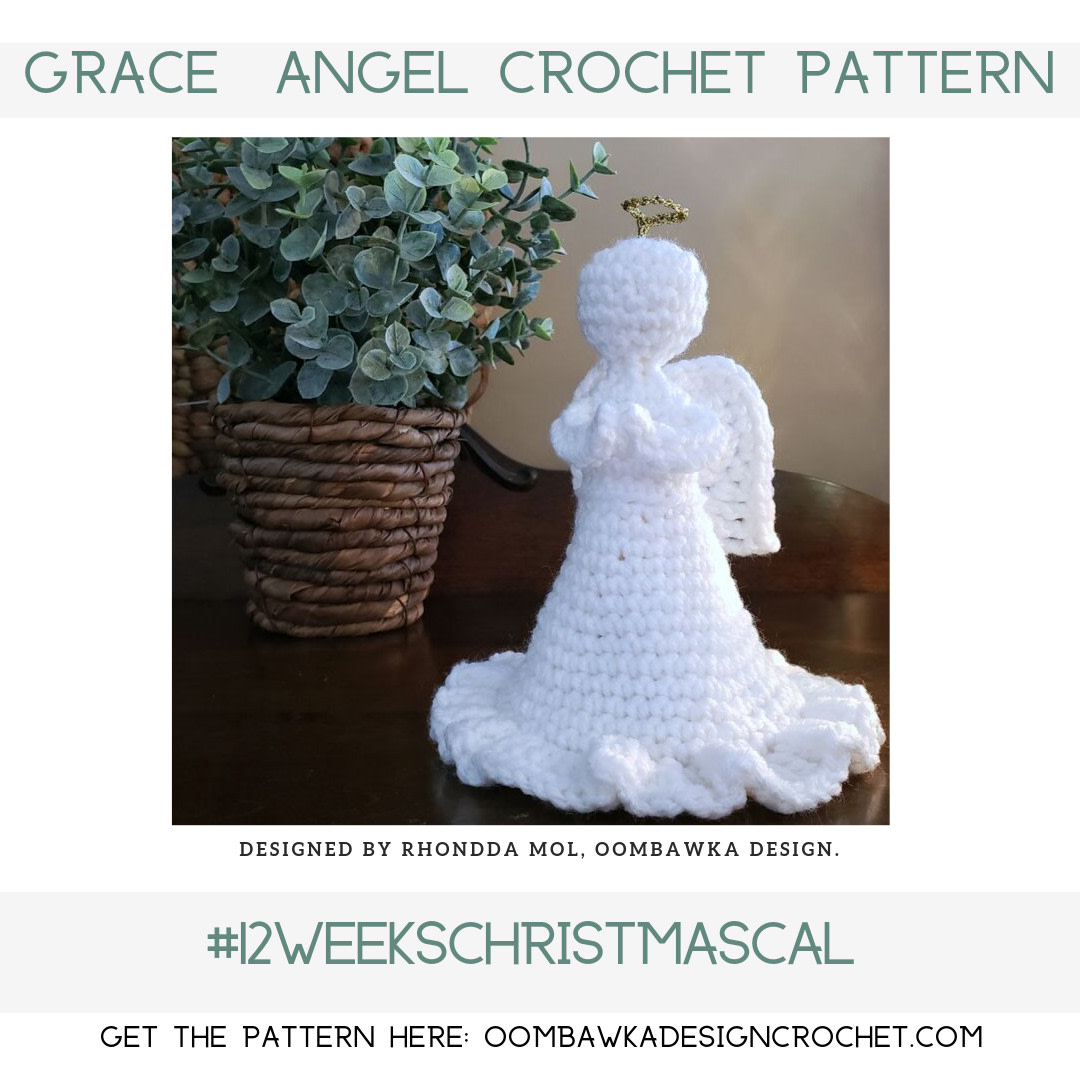 OombawkaDesign's tweet photo. Grace. An Angel Crochet Pattern. #12WeeksChristmasCAL https://t.co/wV2Xu4tUQQ https://t.co/7RnyHzKJgF