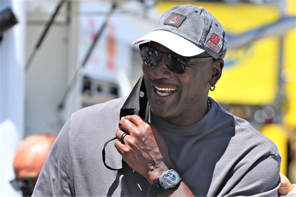 Oregonian's tweet photo. Michael Jordan supports NBA’s COVID-19 vaccine plan: ‘I’m a firm believer in science’ https://t.co/1uoLgCI8Ya https://t.co/ks3qnaqY1r