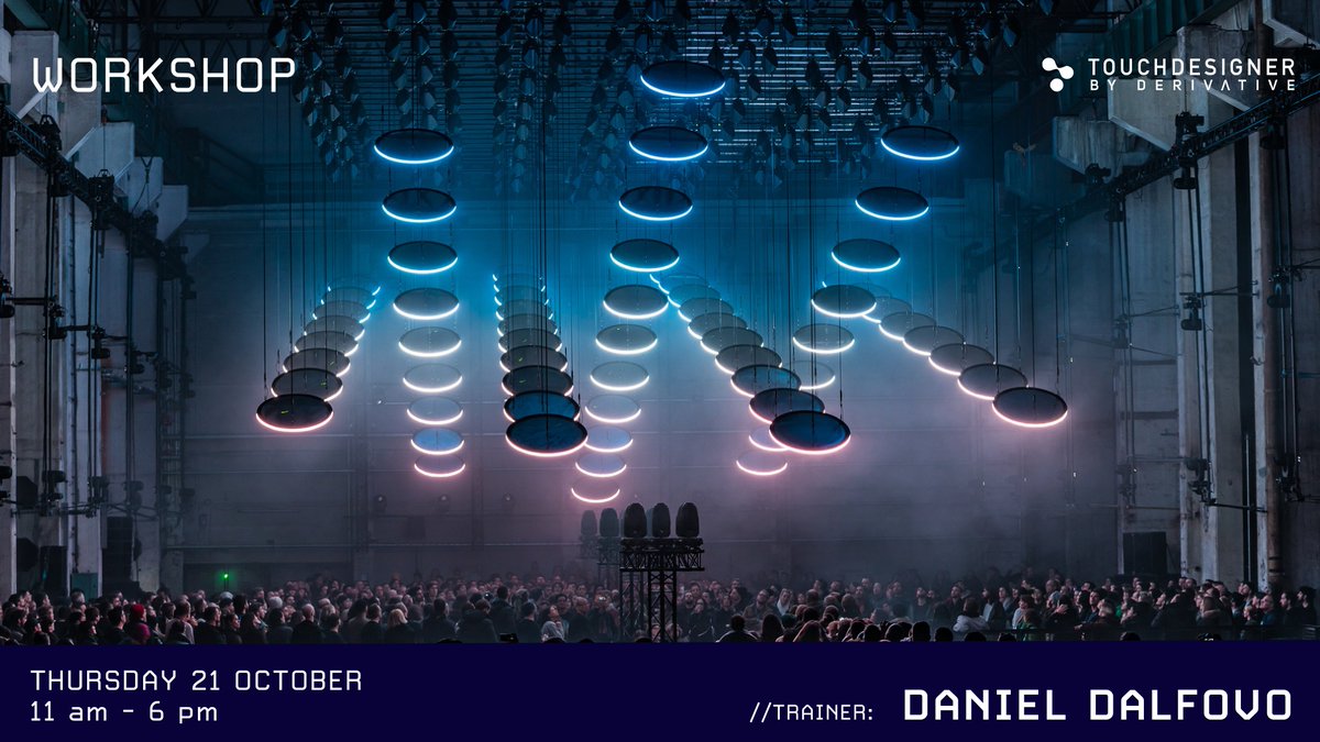 1null1's tweet photo. Join Bright Festival and Daniel Dalfovo in Leipzig on Thursday Oct 21st for an in-person workshop where Daniel shares his deep knowledge of Point Cloud workflows in TouchDesigner.
#learnTD #pointclouds #workshop

Read more / buy tickets:
https://t.co/ihZ8iT5Tvt https://t.co/erulqvSyZL