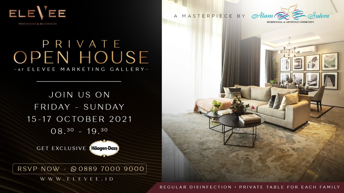 eleveeofficial's tweet photo. We are very excited to have you this weekend!✨
You can get your own special access to have a private tour of our show units with our team.

Get on our schedule or chat with us below 👇
0889-7000-9000 (Whatsapp)

#EleveebyAlamSutera #AlamSutera #EleveeHomeforaLifetime https://t.co/6RrdGrWA9v