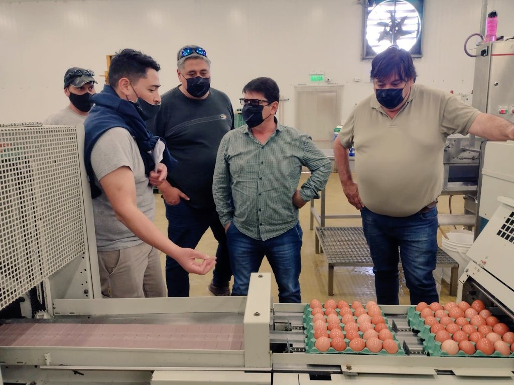 Aguero_M_A's tweet photo. Compartí con los trabajadores de Granja San Miguel, la productora de huevo más importante del Sur argentino, sus inquietudes y preocupación sobre el crecimiento y desarrollo productivo en estos TIEMPOS. No perder con la inflación y tener estabilidad laboral sus grandes deseos. https://t.co/BksgRElr3T
