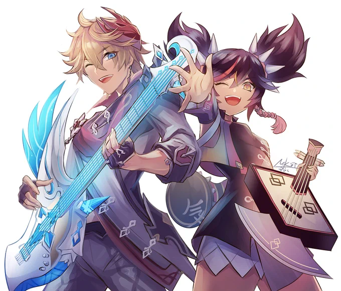 原神2.2バージョンアップ待機絵間に合わなかった～～～!! 新イベント楽しみ妄想!! #原神 #genshin #タルタリヤ #辛炎 