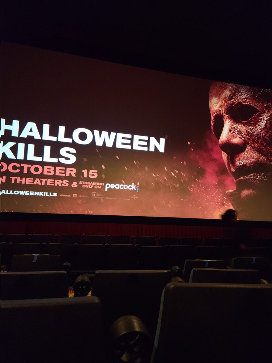 azure67's tweet photo. About to see Halloween Kills 
#halloweenmovie #slyfoxatxcontest #austinhorrorsociety https://t.co/qVIjmer43b