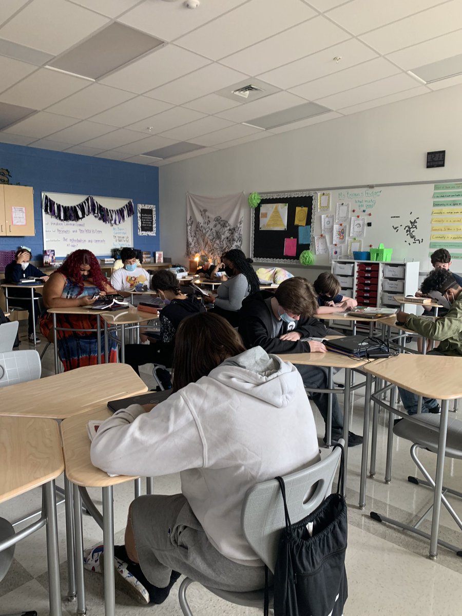 MsSPBrown's tweet photo. Reading @GeorgeTakei’s They Called Us Enemy in English I today. As we were reading about the Takei family’s journey to Tule Lake, I glanced up from my own copy of the text and saw nearly every single student engaged with this important story. https://t.co/jQKR23GtA6