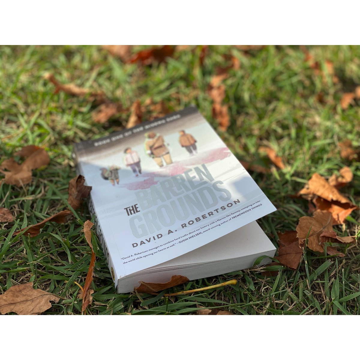 “I can’t believe a book is written from where we live!” “I like that Morgan and Eli are like me.” We are only on ch.3 and we are HOOKED. <a href="/DaveAlexRoberts/">David A. Robertson</a> you’re amazing. #thebarrengrounds #winnipeg @ryelementary