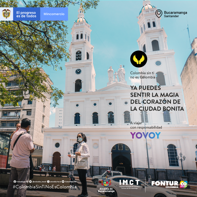 fonturcol's tweet photo. Enamórate de una ciudad llena de alegría, espacios verdes, arte y cultura, digamos #YOVOY a Bucaramanga 💛 💚
