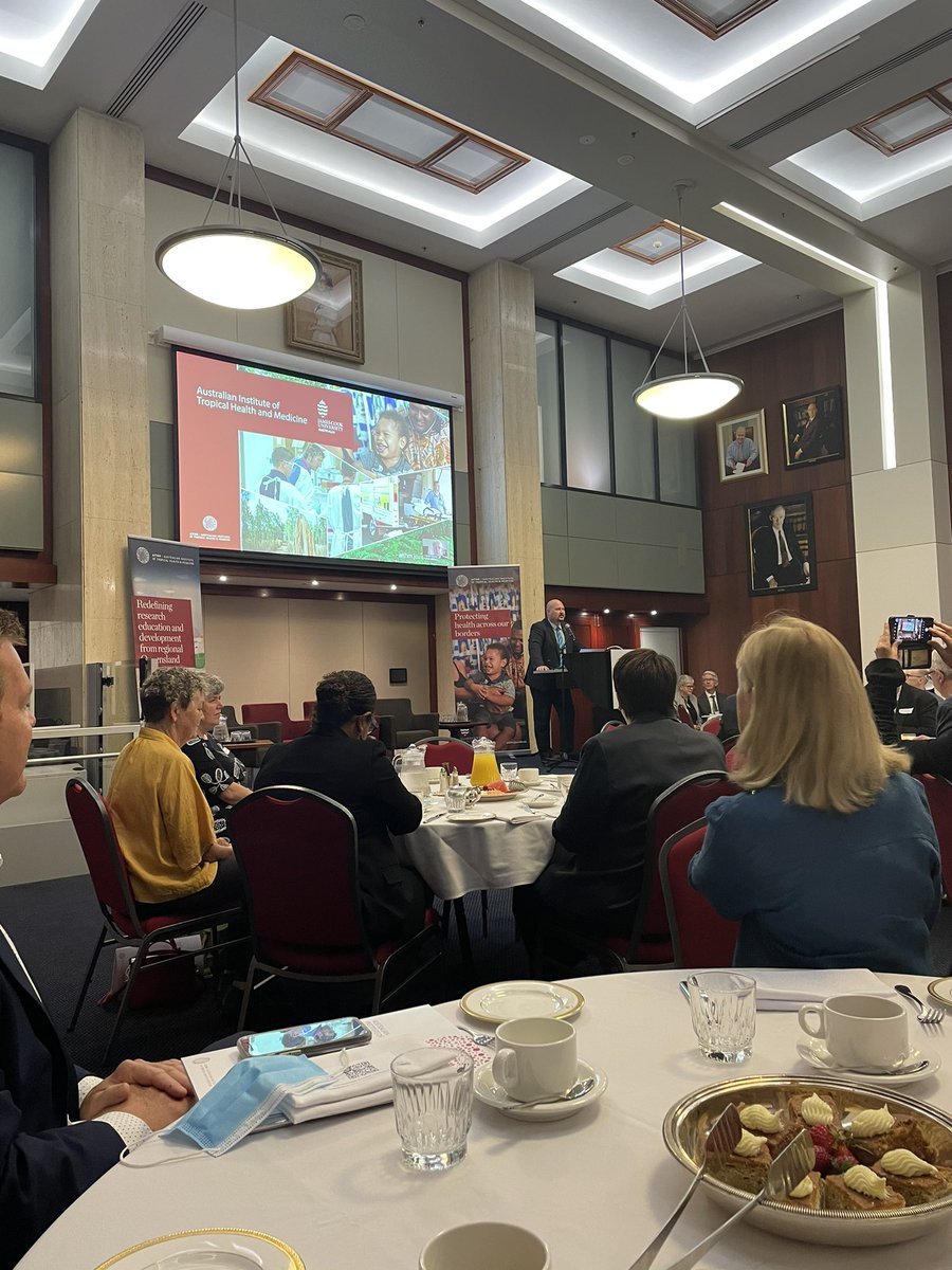 QDSAlliance's tweet photo. The team were at @QueenslandParl1 for a breakfast briefing on the important work @AITropHealthMed do for tropical health and medical research in QLD.
@jcu @Curtis_Pitt_MP
#qdsa #qdsacommunity https://t.co/YH6Vr4dvv0