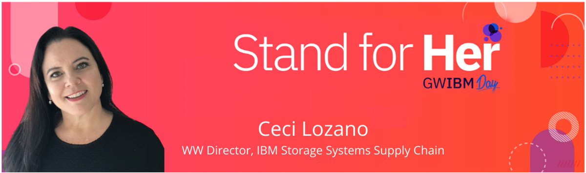 Excited to Join our 24-hour global celebration of the inspiring women of IBM #GWIBM. #StandForHer