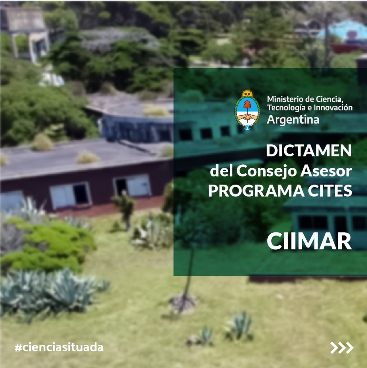 Comparto con enorme alegría y entusiasmo que el Ministerio de Ciencia, Tecnología e Innovación me ha enviado su dictamen definitivo del proyecto del Centro Interinstitucional de Investigaciones Marinas – Mar del Plata (CIIMAR)

#Cienciasituada
#Universidadenmovimiento