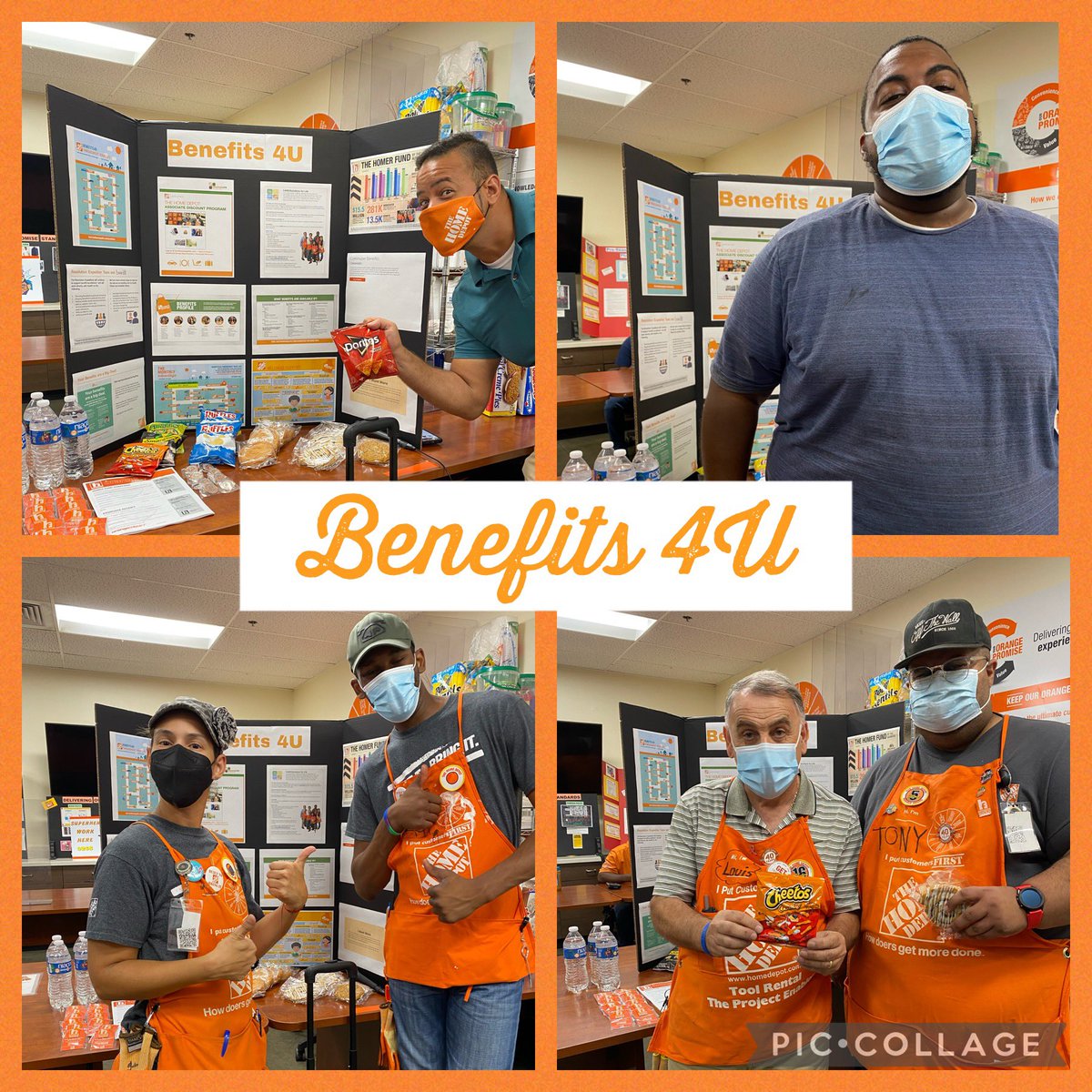 HR Info Day at 0️⃣2️⃣6️⃣5️⃣. Had a great time spending time with our associates, guiding them, and show them how to navigate through the Benefits. 🧡📔🎤🍪<a href="/AmyHD7/">Amy_HD</a> <a href="/Erika_HD16/">Erika Silvestrini</a> <a href="/CarlosG42422111/">Carlos Guzman</a> <a href="/AdamTrosu/">Adam (Trosu) Perez</a>