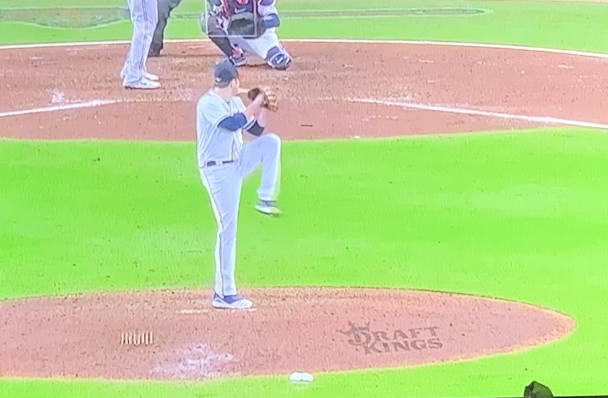 MattGlenesk's tweet photo. A gambling ad on pitcher’s mound makes it hard for me to take MLB’s stance on Pete Rose seriously. But hey, 💰. https://t.co/kYUJaUkKhq
