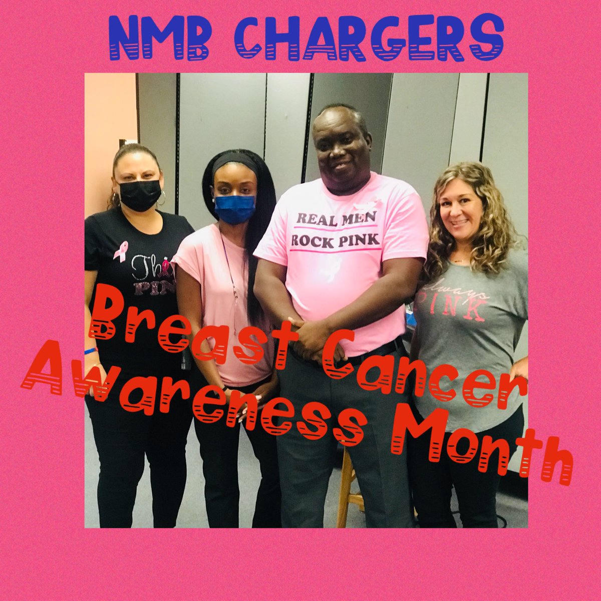 Nai_2016's tweet image. NMB shows support for cancer awareness🎀. #ScreeningMatters #NMBAdminRock ❤️💙 ⁦@NMBHigh⁩ ⁦@chewy4295⁩