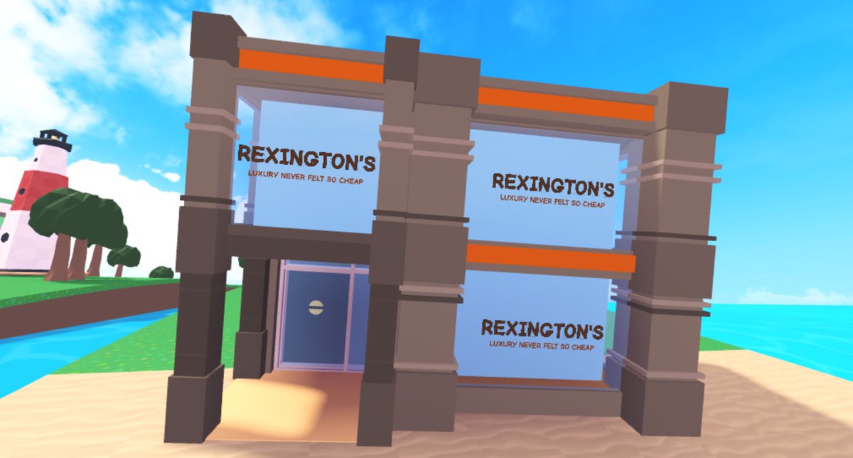 polarpanda16's tweet photo. Luxury never felt so cheap at Rexington's! The 4th (and final) shop tier.

With this done, I think I only have 1 set of buildings left before I can incorporate buildings into map generation.

[#Roblox | #RobloxDev | #RobloxDevs] https://t.co/UybuFg2jzd