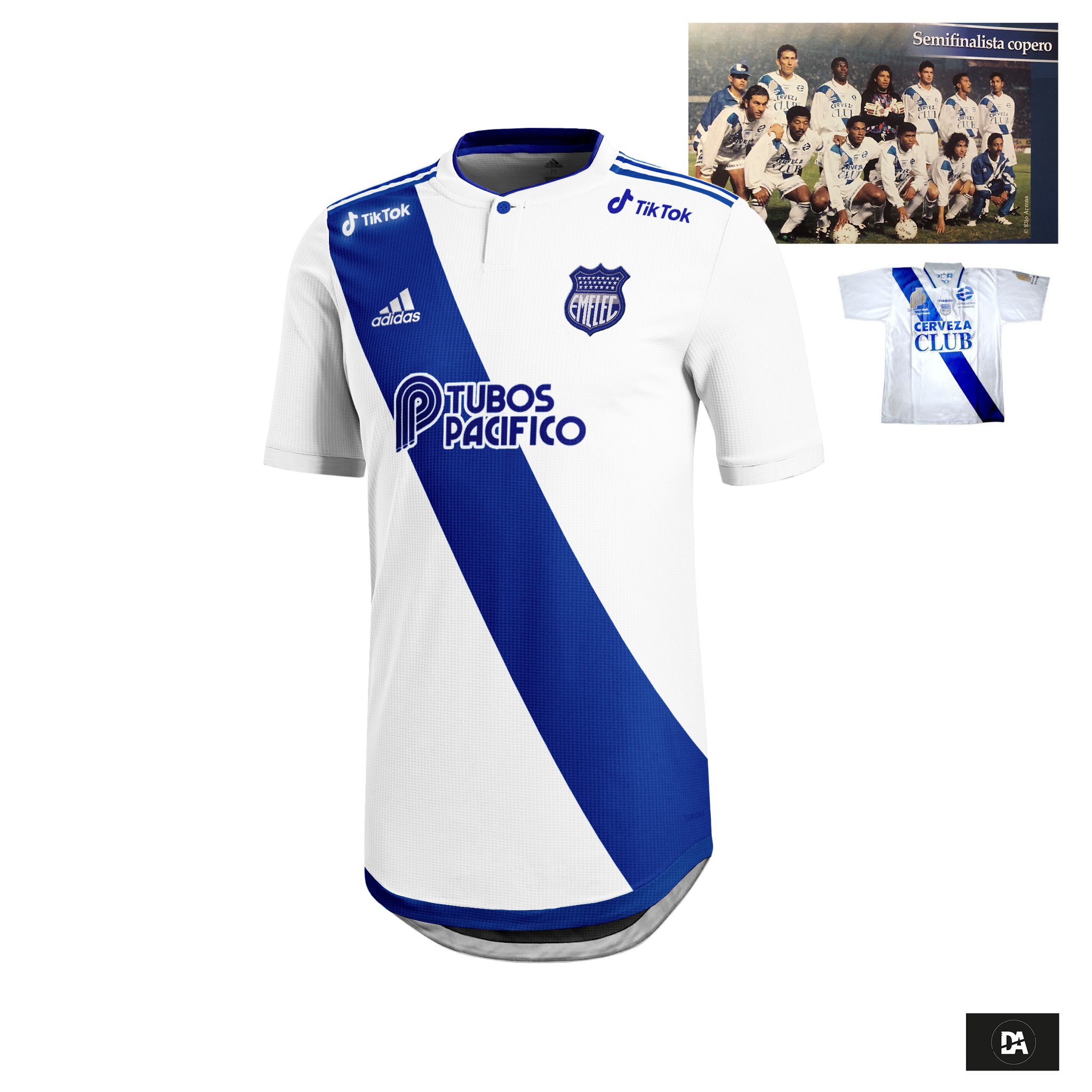 Diego Acosta on X Gente de Emelec les propongo un sueno para el 2022 Una camiseta blanca parecida a la del ano 95 se llego a semifinales de Copa Una