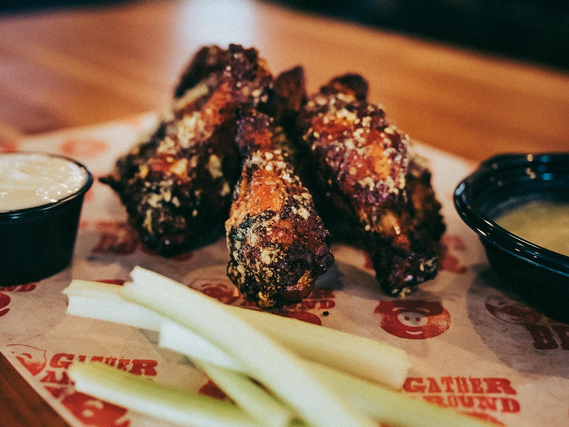 Tomorrow is Wing Wednesday here at Gather Around BBQ! Cherry wood smoked wings with your choice of sauce a side and small coleslaw. Available in either a 8pc or 12pc combo, and don't forget to ask for our freshly made house brownies.