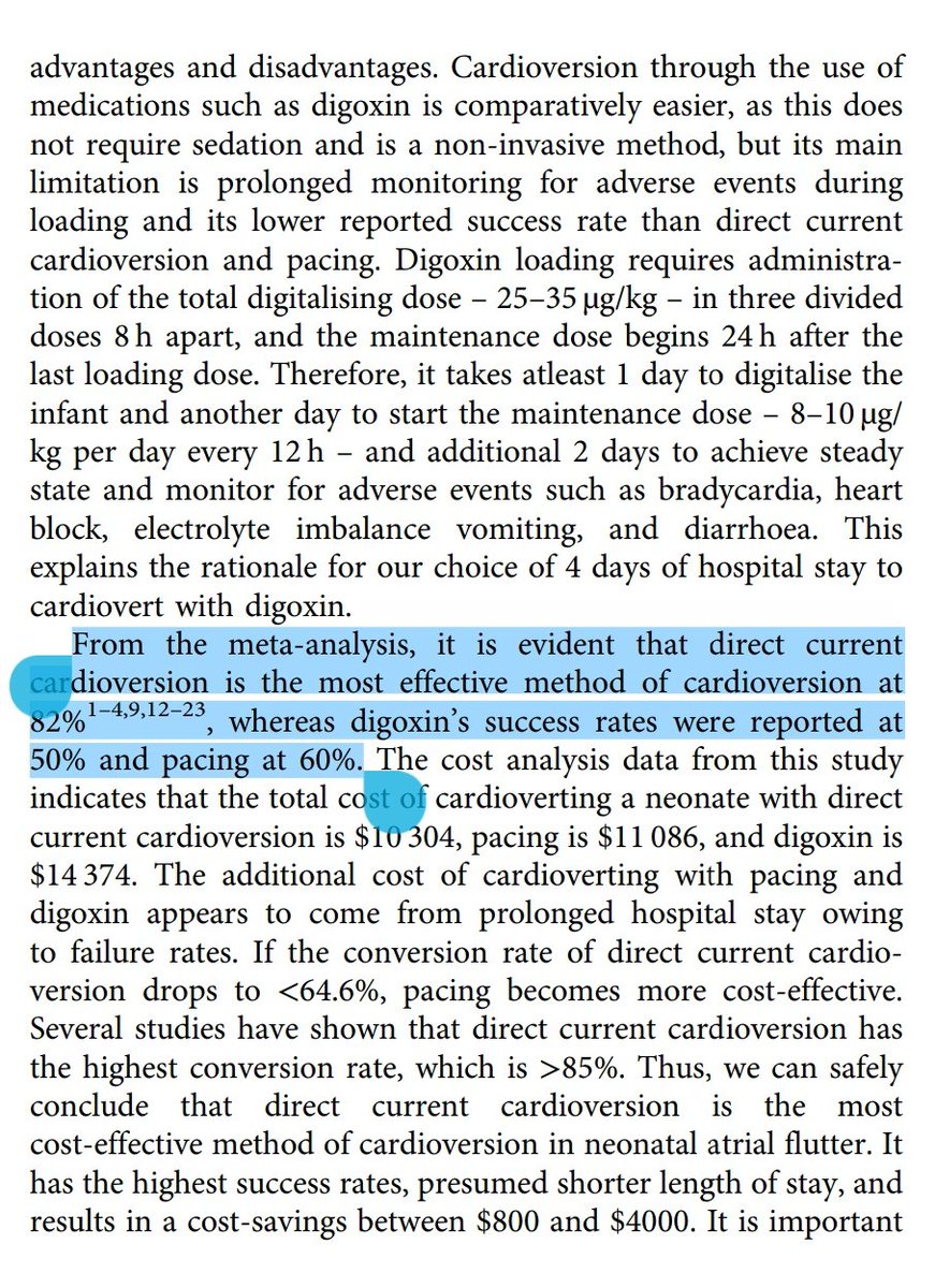 CardioCaribeMx's tweet image. #Flutter atrial en #neonatos

Lo más efectivo: #cardioversion electrica
Efectividad 82%

Digoxina -&amp;gt; efectividad 50%

#CHD #digoxina #neonatos