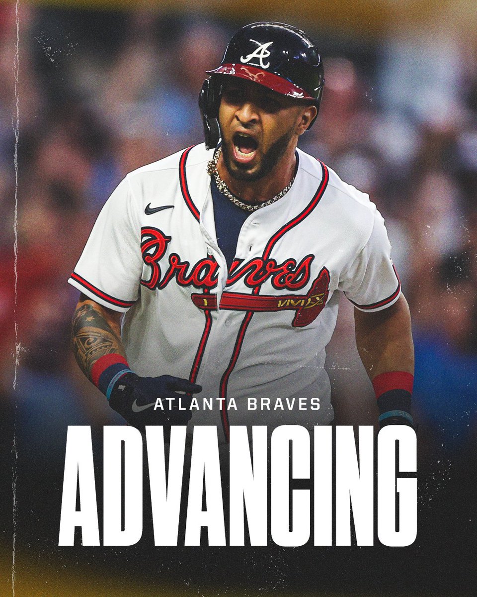 SportsCenter's tweet photo. BRAVES WIN 🙌

Atlanta overcomes Milwaukee to advance to the NLCS! https://t.co/gSKZc1Ltbr