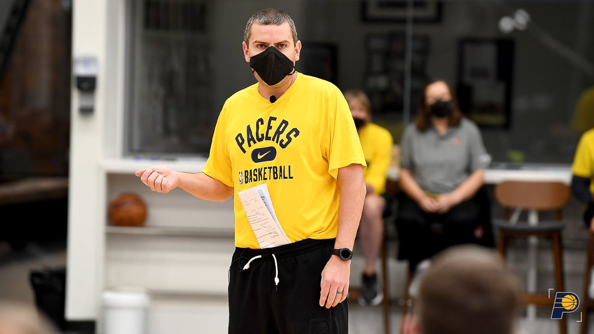 Pacers's tweet photo. As part of Jr. NBA Week, head coach Rick Carlisle and his staff, as well as @IndianaFever head coach Marianne Stanley hosted a clinic for youth coaches in the area! 💯 https://t.co/TXehOBLS0G