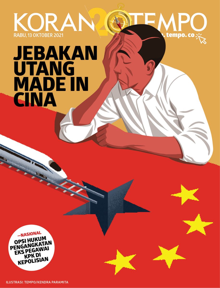 Indonesia terjebak dalam gunungan utang dari Cina yang jumlahnya terus meroket sejak 2013. Sebanyak US$ 17,28 miliar atau sekitar Rp 245,7 triliun di antaranya tergolong utang tersembunyi. #korantempodigital #KoranTempo bit.ly/30neiUk