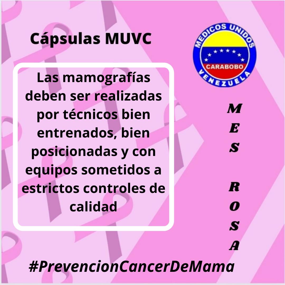 La mamografía anual sigue siendo el standard de oro en el diagnóstico temprano del cáncer de mama. El objetivo es la #PrevencionCancerDeMama #PorLaSaludYLaVida #MesRosa #CapsulasMUVC 
<a href="/muvcarabobo/">MUVCarabobo</a> 
<a href="/MedicosUnidosVe/">Médicos Unidos Vzla</a> <a href="/princeoncologo/">jose prince duno</a>