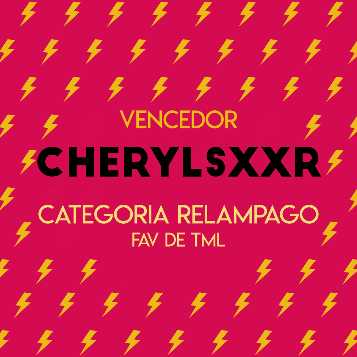 Na nossa primeira categoria relâmpago, deixamos vocês votarem no fav de tml de vocês. Nossa vencedora Ava (<a href="/CHERYLSXXR/">𝗽𝗶𝗻𝗸𝗎𝗇𝗂𝗏𝖾𝗋𝗌𝖾, 𝖠𝗏𝖺.</a>) bateu números supreendentes de votos. Parabéns! Seu prêmio será entregue em breve.
