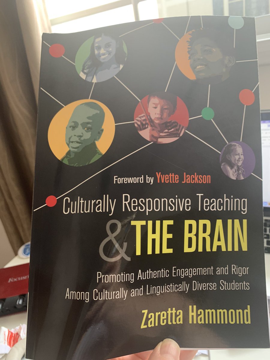 Just started reading Culturally Responsive Teaching &amp; The Brain by <a href="/Ready4rigor/">Zaretta Hammond</a> . Love the breakdown of the Ready for Rigor Framework. Looking forward to applying this framework to create a more culturally inclusive classroom.