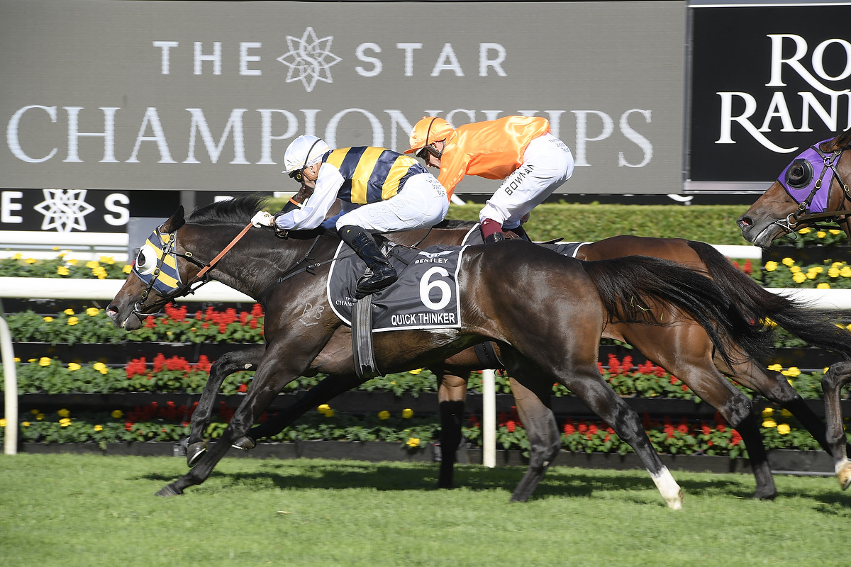 nzracingnews's tweet photo. Any rain would be welcomed by the connections of #QuickThinker ahead of Saturday's Gr.1 Caulfield Cup.
https://t.co/QaXtcQgc8e https://t.co/VKkIo2xdea