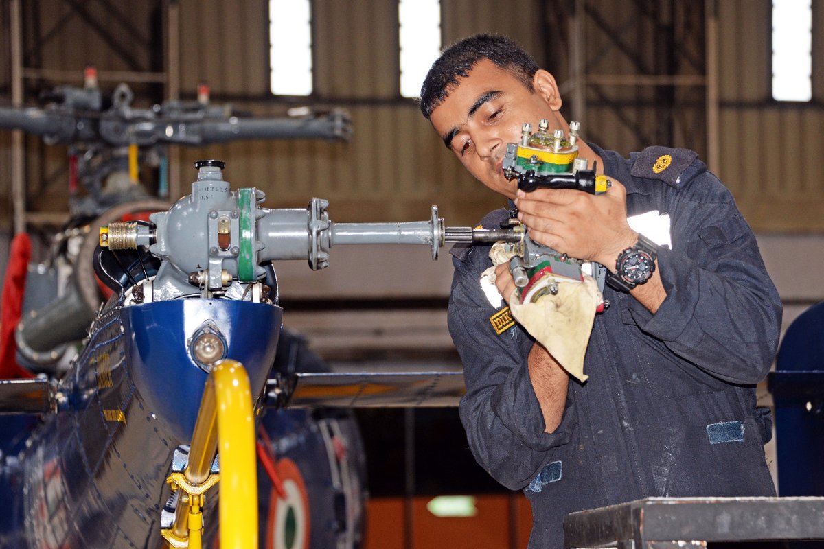 indiannavy's tweet photo. Operational Efficiency is only as Good as the Equipment #Maintenance
Chetak Helicopter #Maintenance
#WorkingWednesday
#IndianNavy #OperationalEffeciency
#NavalAviation #NavyLife
#NavyReadiness https://t.co/Ed4495K900