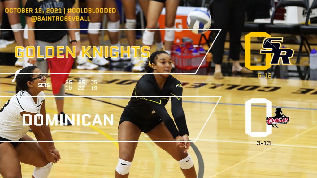 gogoldenknights's tweet photo. Final! @saintrosevball takes straight set victory at Dominican. #GoldBlooded Box Score: https://t.co/YuPxWz08k4 https://t.co/lUlyb5gLqt