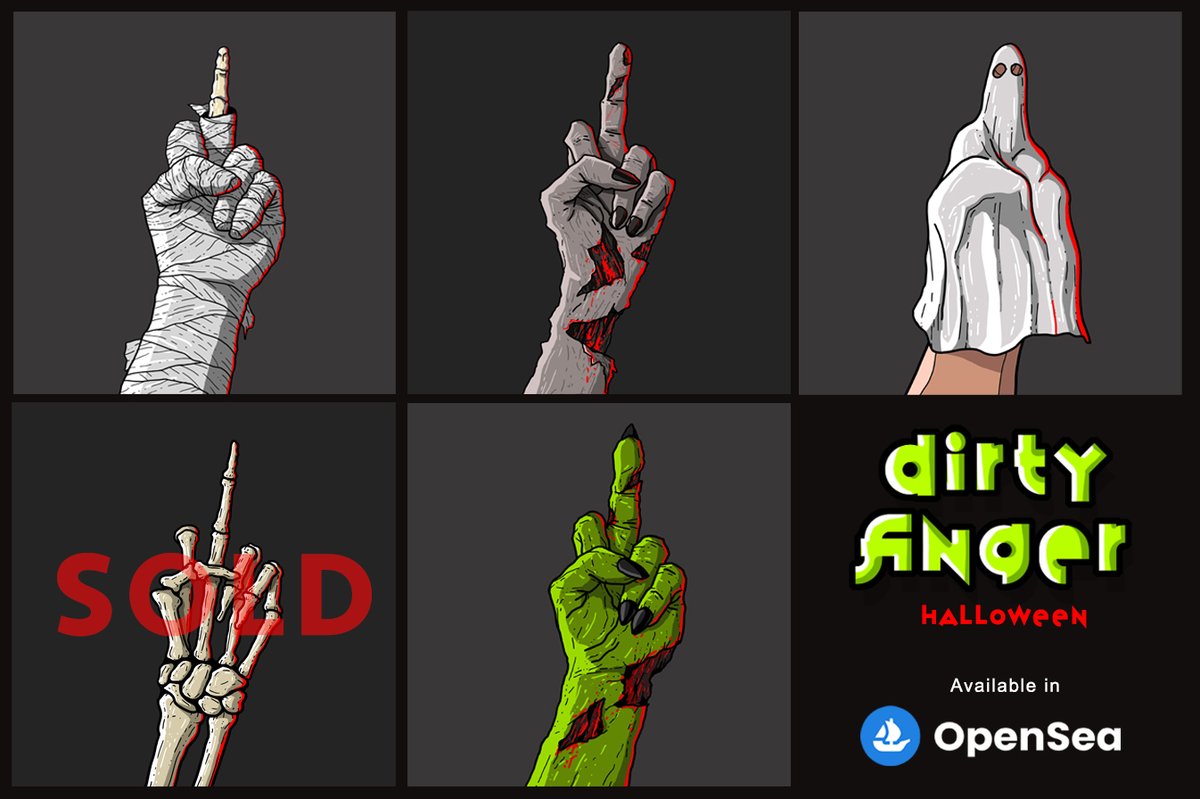 Dirty_Finger_'s tweet photo. First artwork SOLD from my Halloween Drop 😍
Check out the whole #DirtyFinger collection here:

https://t.co/TKAZP4808z

#nftcollectors #nftart #opensea https://t.co/OYYWa7oBew