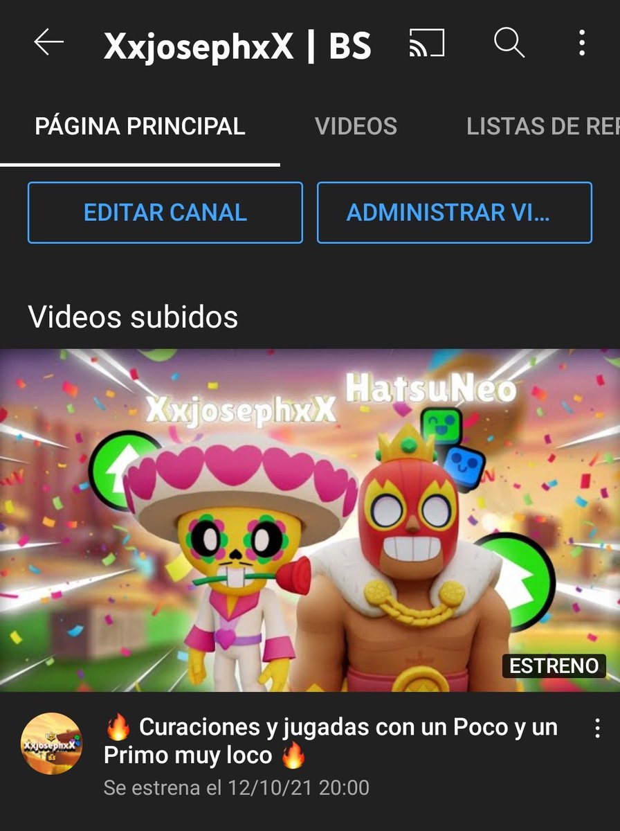 Josephty10's tweet photo. ❤️ Todo listo para el estreno del video que sale en media hora❤️
.
.
.
🔥Dar retwit🔥
.
.
#BrawlStars
#BrawlStarsespañol https://t.co/TXiSxkNIt7