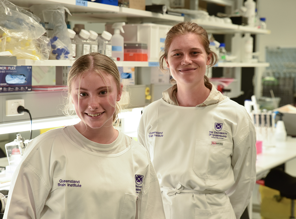 QldBrainInst's tweet photo. #QLD Brain Bee Challenge champion Caitlin Wadley and runner-up Marcus Paice gave up their school holidays to gain an insight into the world of neuroscience at @QldBrainInst. @LabEthan @stjohnsanglican @UQ_News #BrainBeeChallenge
https://t.co/JiyWUYA0iE https://t.co/jmdGEAUGeY