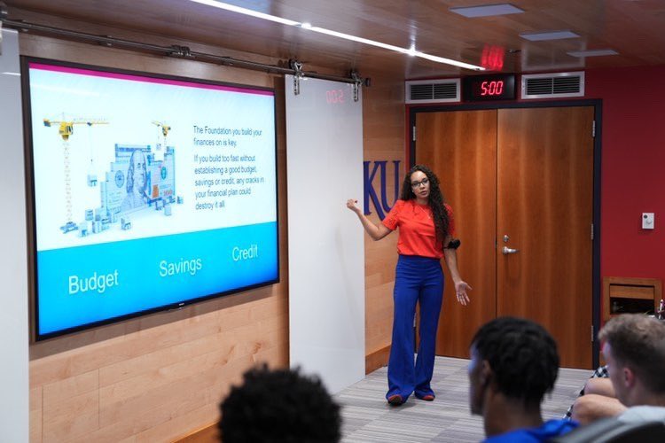 Kansas <a href="/KUHoops/">Kansas Men’s Basketball</a> Jayhawks Financial Fitness Session #BACA #BACABig12