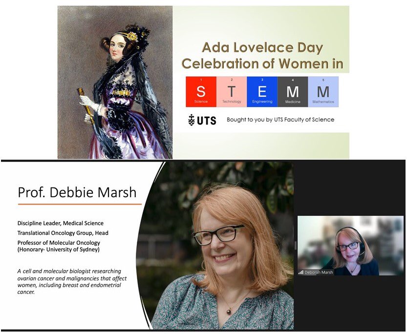 Celebrating Ada Lovelace Day with an inspiring talk by Prof Debbie Marsh <a href="/djmarsh24/">Prof Deborah Marsh</a> #UTSScience #WomenInSTEM