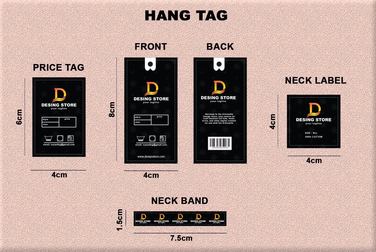 Hello
Are you looking for a professional Hangtag designer? 
Order now:
fiverr.com/share/6VvlLL
#handtag #clothingtag #pricetag #carelabel #necklabel #labeldesign #neckband #sizetag #swing #hemtag #polymiler #ForTheH #WWENXT #GoBolts #Dekker #Scottie #ESPN