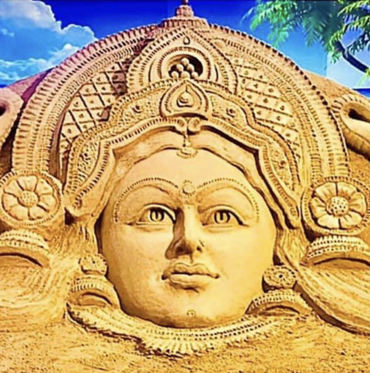 sudarsansand's tweet photo. Happy Durga Ashtami to all.🙏 https://t.co/0UWNpPCSEp