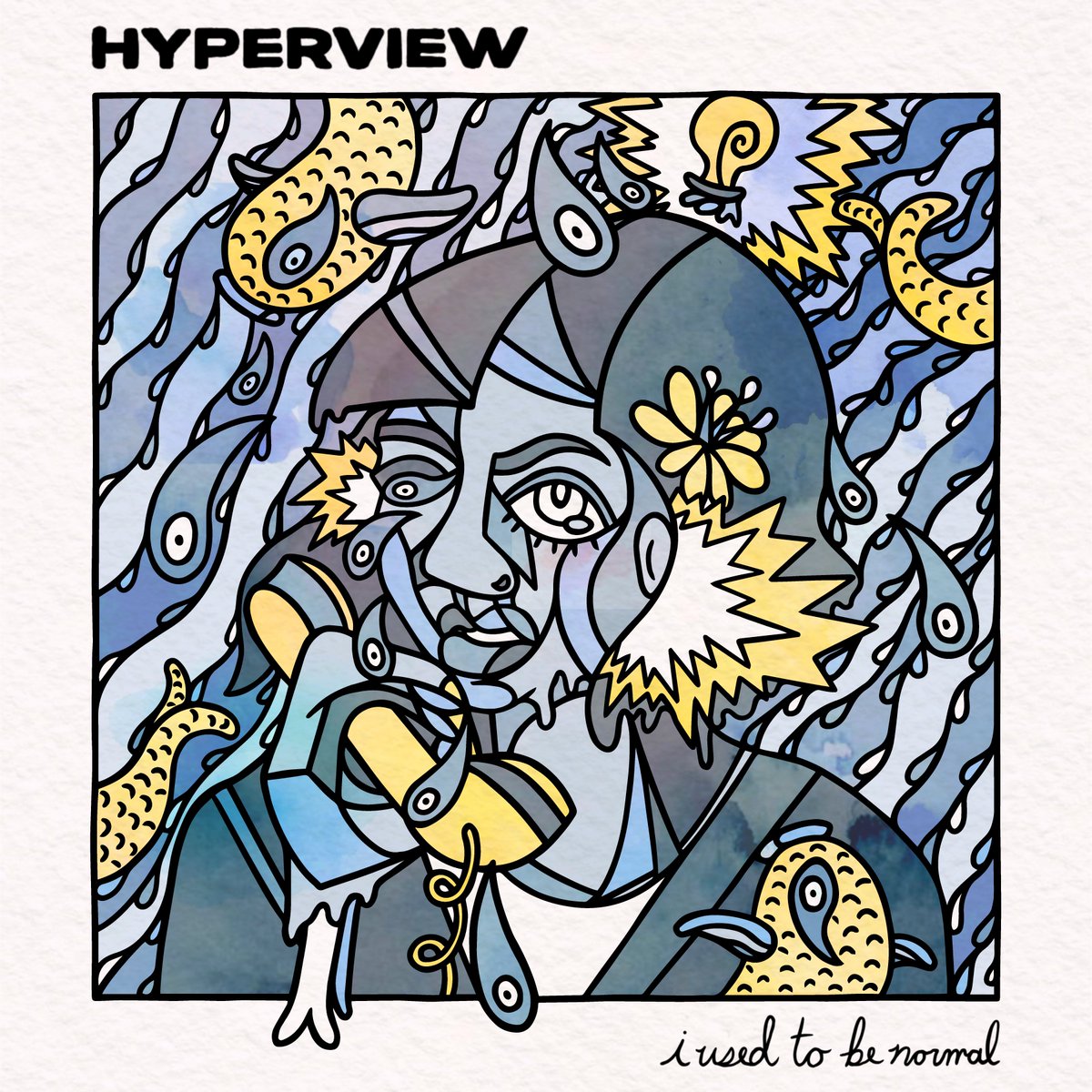 hyperviewband's tweet image. Our newest EP “I Used To Be Normal” is dropping soon. Music video link for the first single is available in our bio. We will be in touch 👀

Album Art by: Alex Glowacki ( @ilistentoemo )