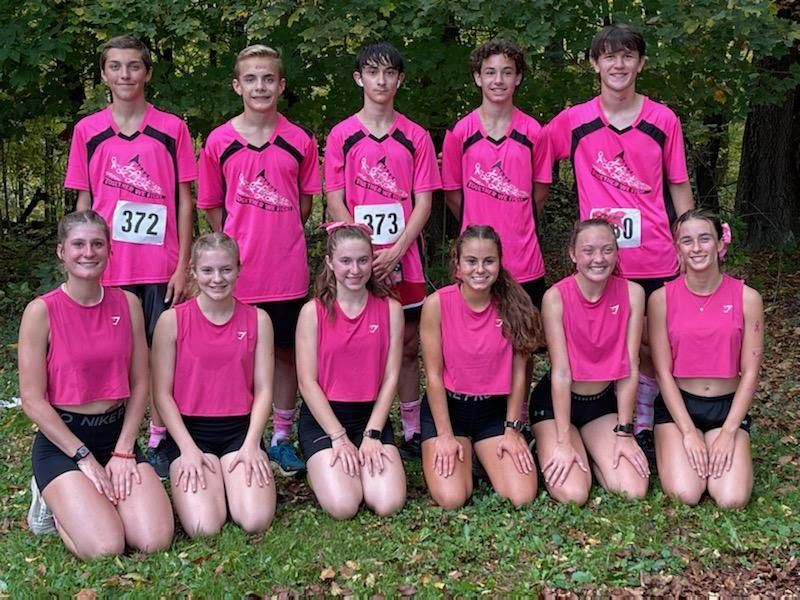 Congratulations to our EFHS Boys and Girls Cross Country Teams. They participated in the pink out race at Mingo Creek Park today. Both teams had a 2nd place overall finish in AA out of 9 teams total. #EFproud <a href="/warrior_ef/">EF Warrior Athletics</a> <a href="/EFWarriors/">Elizabeth Forward HS</a> <a href="/track_ef/">EF Track and Field</a>