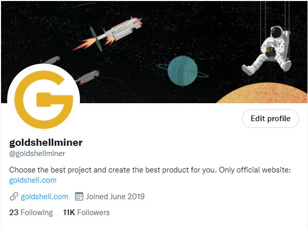 goldshellminer's tweet photo. Goldshell Miner never stops growing. 🎉There are now 1⃣1⃣K followers! A big thanks to all who have followed our Twitter. Let's keep growing🚀

XXX to 20K? https://t.co/4czO3KBHFD