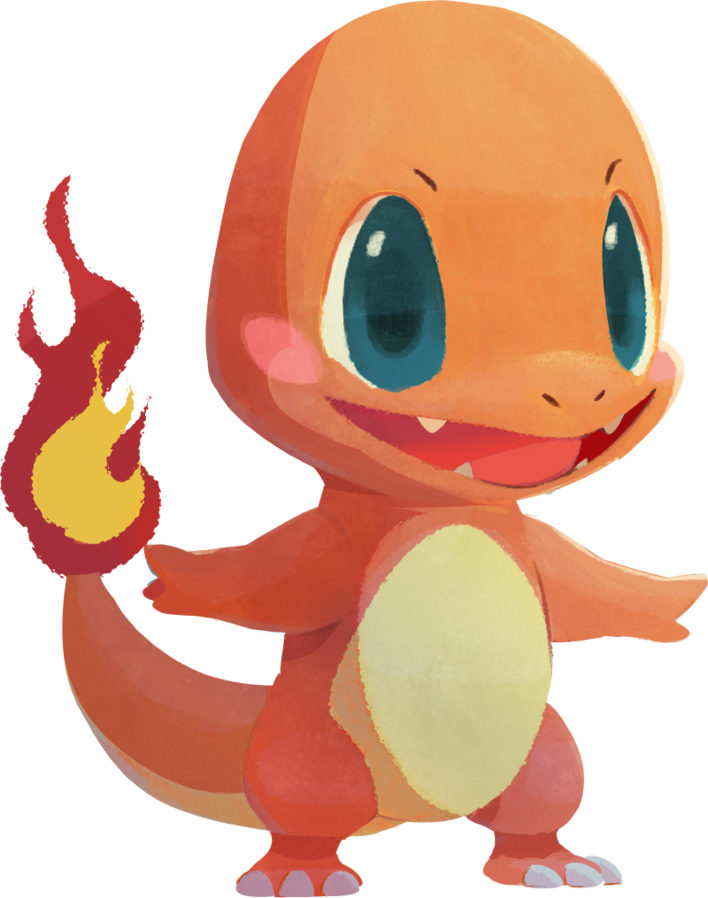 hourlypkmn's tweet photo. charmander brought pupitar along! https://t.co/MNfJPJix7w