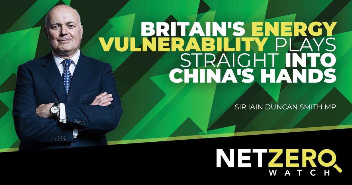 'Our reliance on imported energy, without reserves and shipped on a 'just in time basis', has left us vulnerable, and most worryingly of all, that vulnerability plays into China’s hands.' @MPIainDS Read more: telegraph.co.uk/news/2021/10/1…