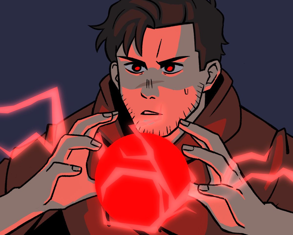 melissarthomson's tweet image. Have some witch Gavin! Sorry for a lack of comics lately, kinda like just trying out new styles. Here is more witch Gavin!….does the energy orb thing look okay?? Honestly have no clue how to render it… #gavinreed #witchau #witchgavin #dbh