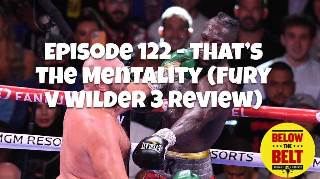 BelowTheBelt_'s tweet photo. 🎙[PODCAST] Ep. 122 - That’s The Mentality 🤴🏻(#FuryWilder3 review)

🎧: https://t.co/IFpdDlkzVV

We review a bonafide Heavyweight classic, the future for both as well as the #SmithFowler show. https://t.co/Ea7DMGR3YV
