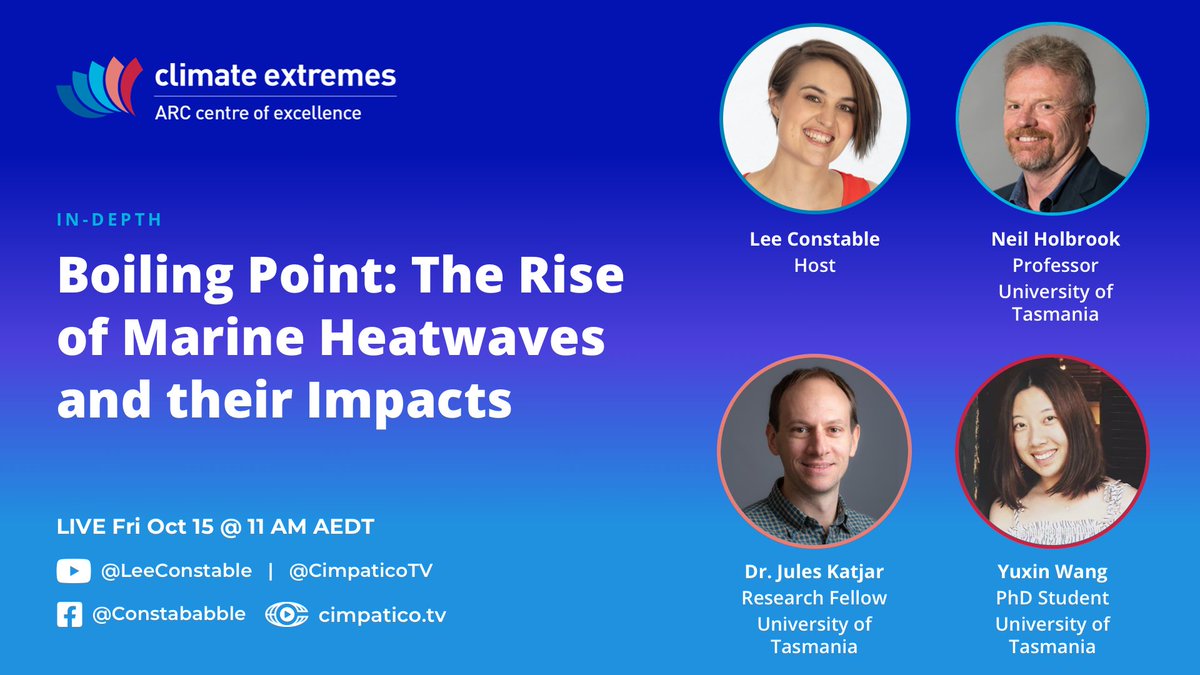 Cimpatico Studios (@cimpaticotv) on Twitter photo This Friday, October 15th at 11 AM AEDT, <a href="/Constababble/">Lee Constable 🔥</a> will be talking to our guests Prof. Neil Holbrook, Dr. Jules Katjar & Yuxin Wang on Cimpatico.tv.
Watch the episode on our YT channel, search 'Cimpatico.' You can also participate & interact with the guests. This Friday, October 15th at 11 AM AEDT, <a href="/Constababble/">Lee Constable 🔥</a> will be talking to our guests Prof. Neil Holbrook, Dr. Jules Katjar & Yuxin Wang on Cimpatico.tv.
Watch the episode on our YT channel, search 'Cimpatico.' You can also participate & interact with the guests.