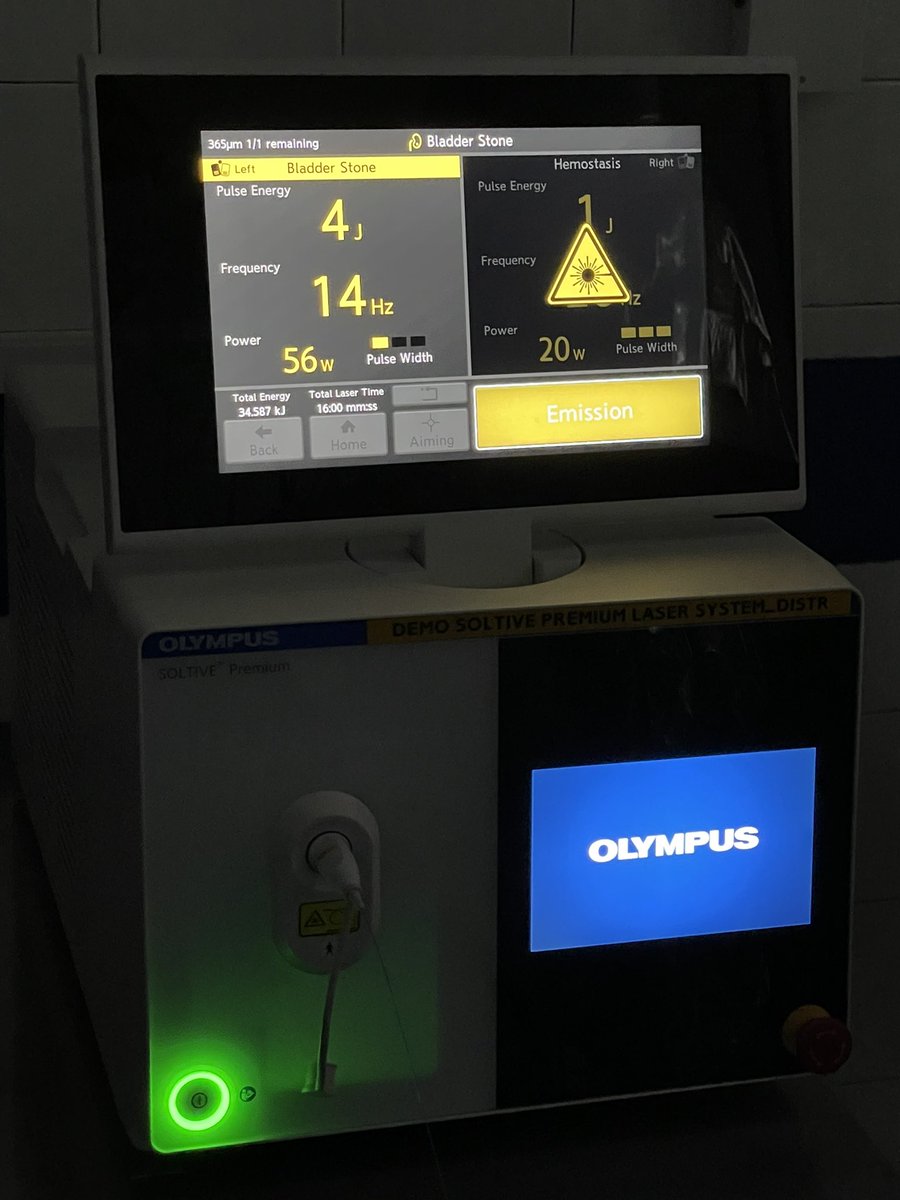 aurologyauth's tweet photo. Testing the new Super-Pulse Thulium Fiber Laser System "SOLTIVE Premium" by @OlympusUrology in 9 URS/RIRS cases. 🏥@aurologyauth 
👉@anastasios_dr , @Memmos4 , @i_mykoniatis, @sountp, @evangelos_n https://t.co/qelLPebNQi
